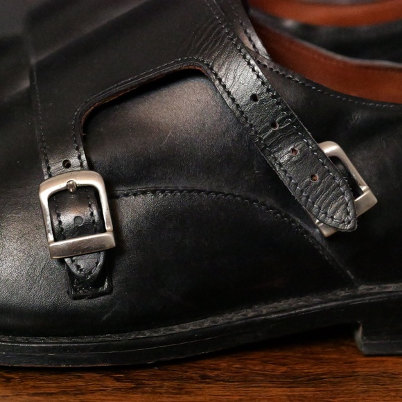 Allen Edmonds Black Double monk Strap size ten - Picture 5 of 8